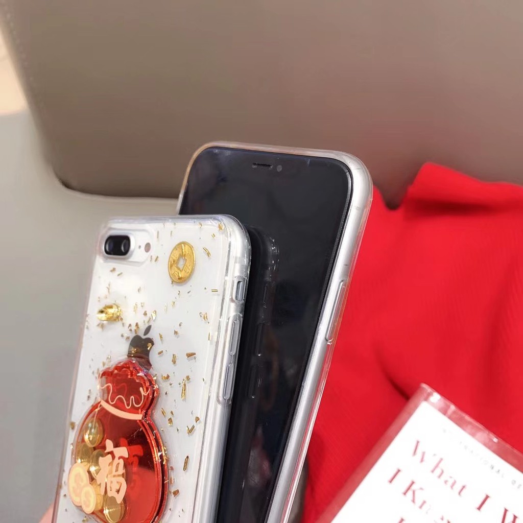 Ốp Điện Thoại Chống Rơi Họa Tiết Túi May Mắn Cho Iphone 14promax X XS XR XS MAX 11 11 PRO 11 PRO MAX 12 12 MINI 12 PR 12 PRO MAX