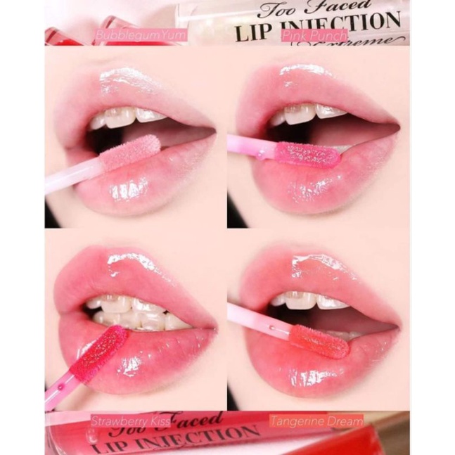 Son plum Too Faced Lip Injection Extreme màu Tangerine dream