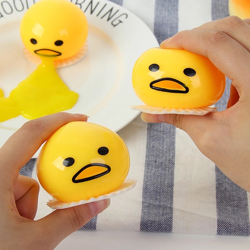 Đồ Chơi Bóp Tay Giảm Stress Hình Lòng Đỏ Trứng Dễ Thương