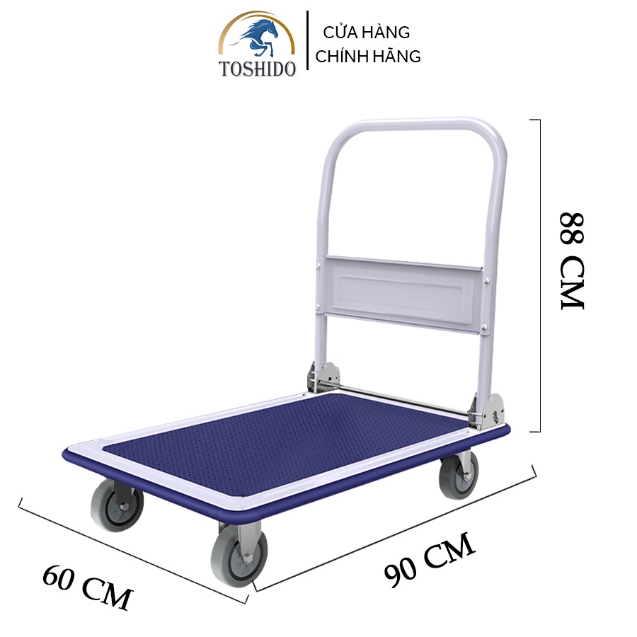 (Siêu Tải Trọng) Xe Đẩy Hàng TOSHIDO Thép Tải Trọng 250kg Tiện Lợi