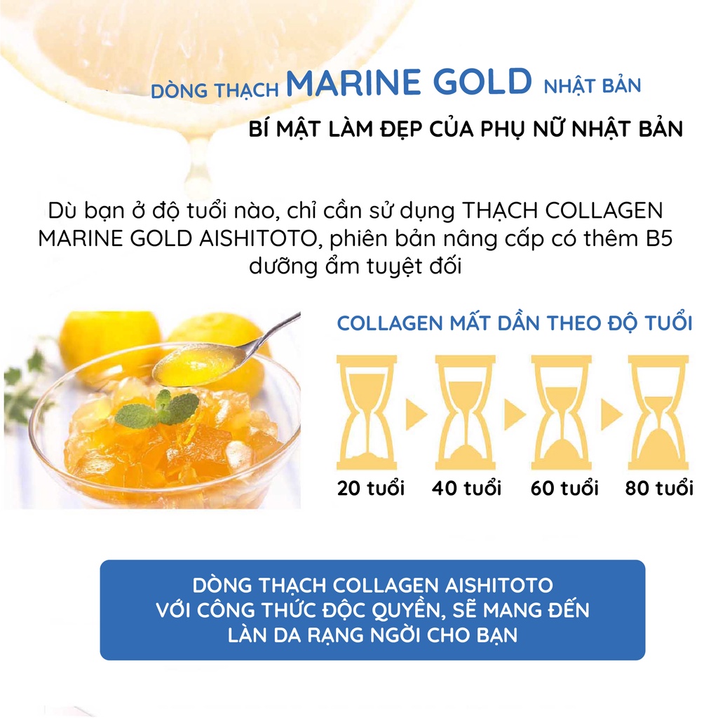 Thạch collagen Jelly Nhật Bản Aishitoto Premium 30.000 mg