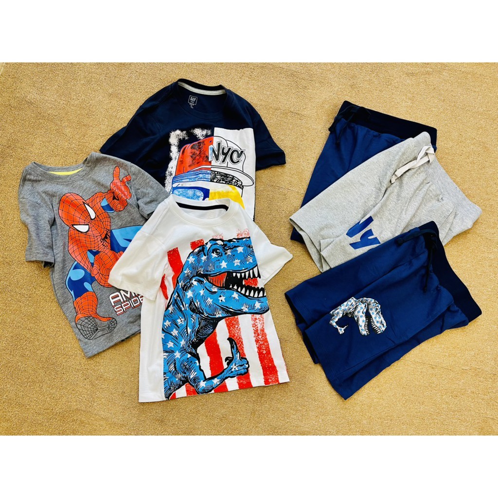 Bộ bé trai size đại Bộ GAP bé trai, 100% cotton, hàng VNXK, hình in siêu đẹp, siêu thấm hút mồ hôi