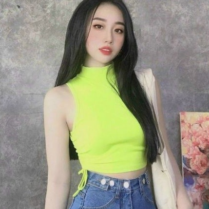 Áo ba lỗ cổ lọ sát nách rút dây 2 bên siêu đỉnh❤