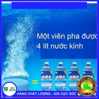 Viên Sủi Nén Pha Nước Rửa Kính Ô tô Tiện Dụng (1 Viên = 4L Nước) - SANTA
