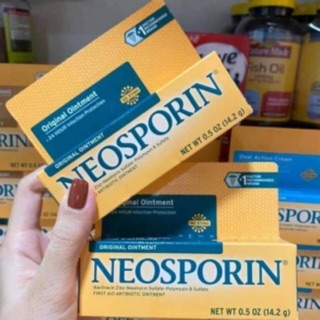 Thuốc mỡ kháng sinh trị vết thương Neosporin 14.2g. nhập Mỹ xịn