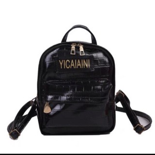 balo mini da vân rắn phối xích