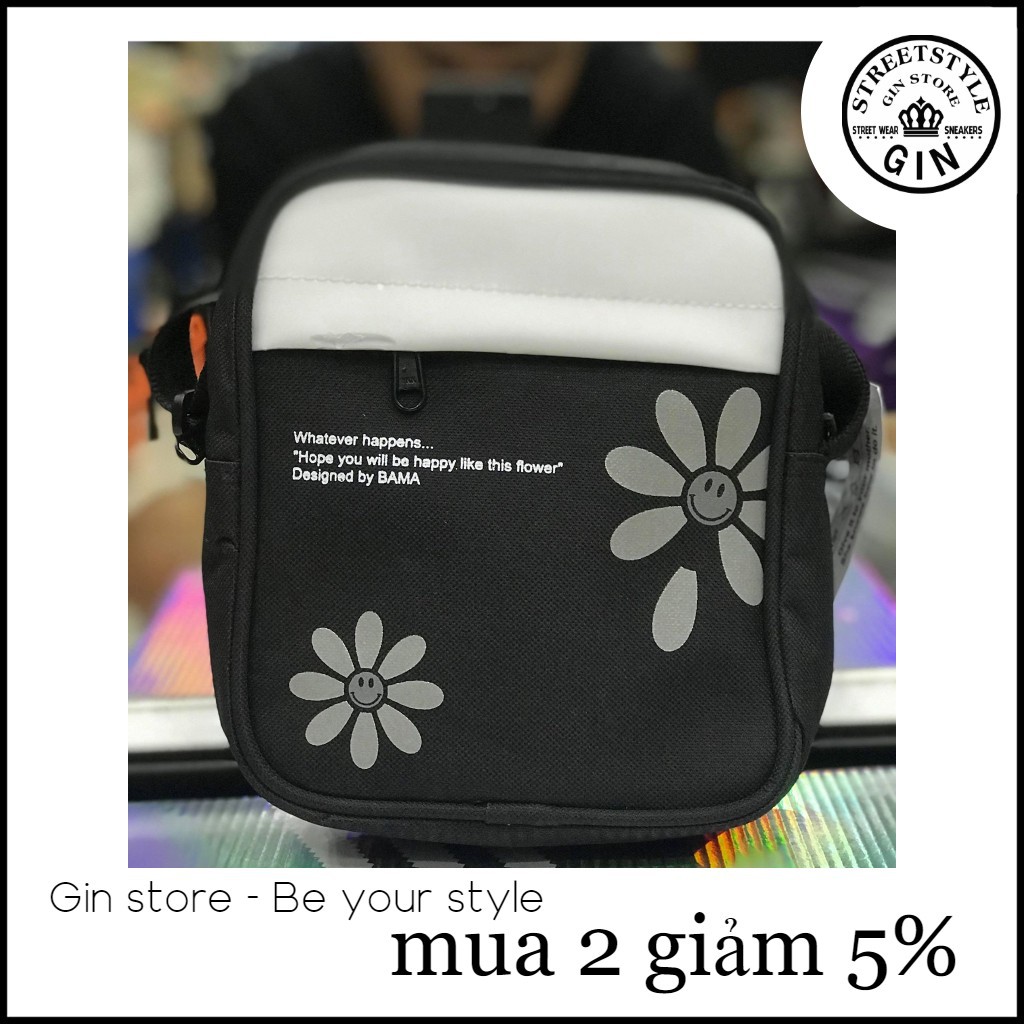 Túi mini hoa phản quang phong cách unisex ( Gin store ))