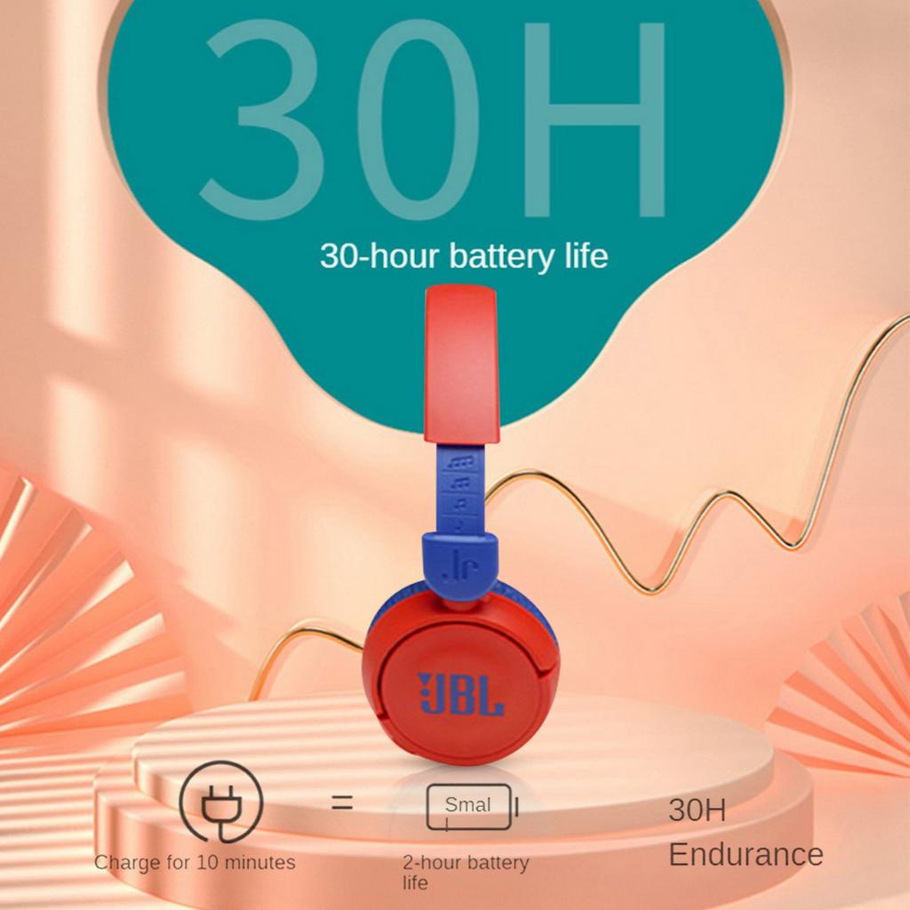 Tai nghe chụp tai JBL JR310BT 5.0 không dây âm bass trầm có micro giảm tiếng ồn chuyên nghiệp