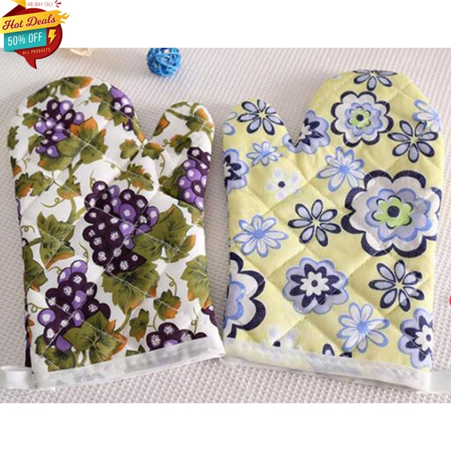 Găng Tay Cách Nhiệt Bằng Cotton Dùng Trong Nhà Bếp