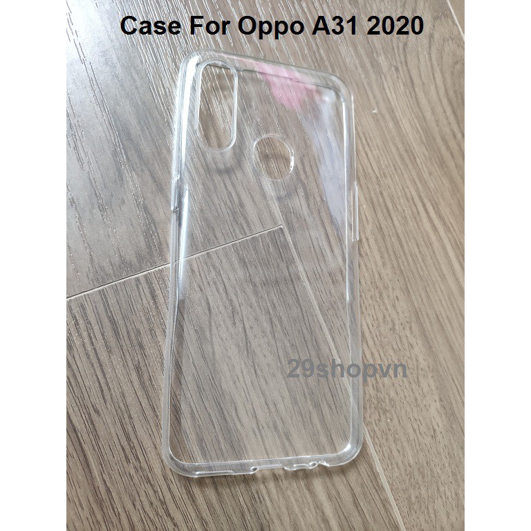 Ốp Oppo A31 2020 dẻo trong suốt (Loại đẹp)
