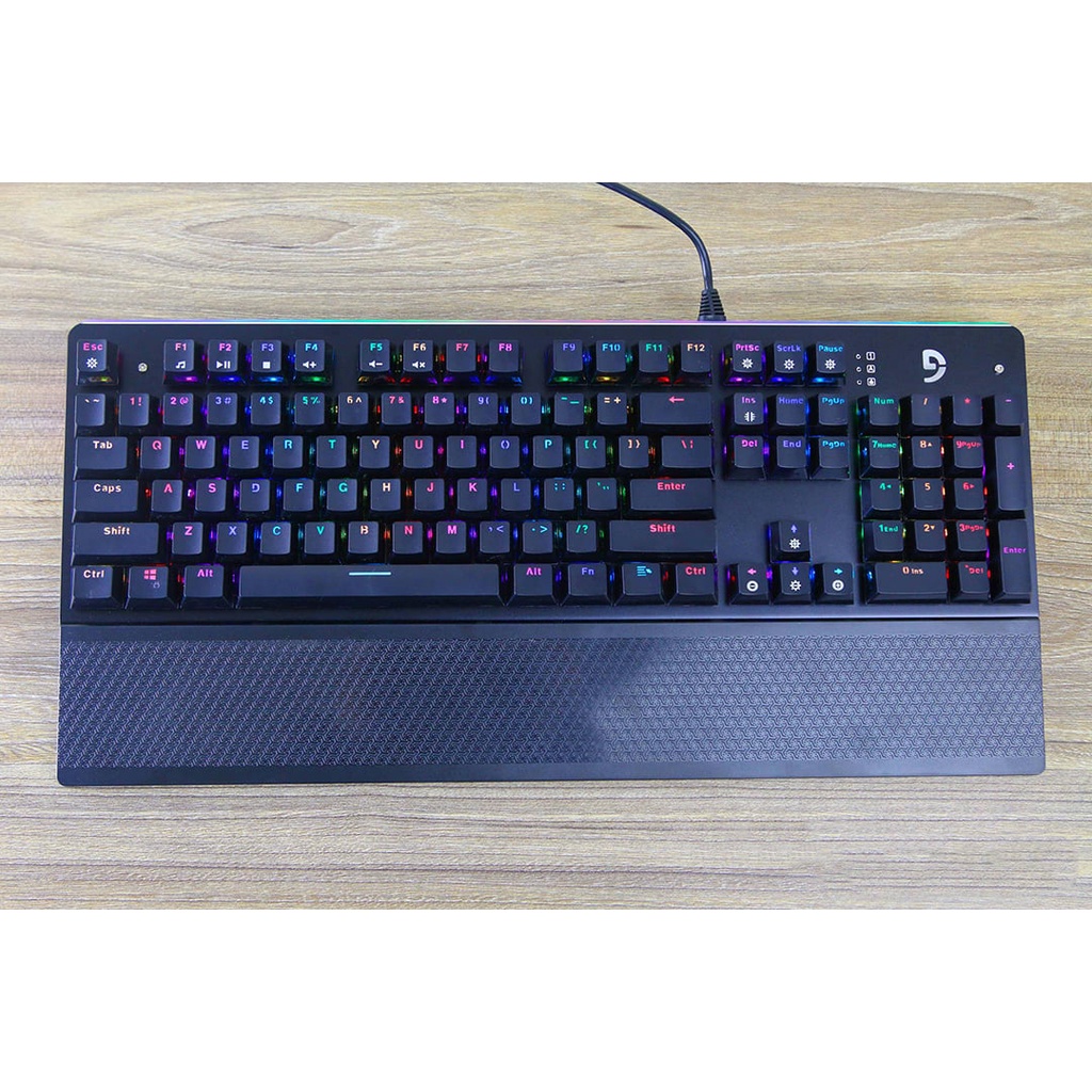 Bàn phím cơ gaming, bàn phím chơi game Led RGB đổi màu FUHLEN Subverter