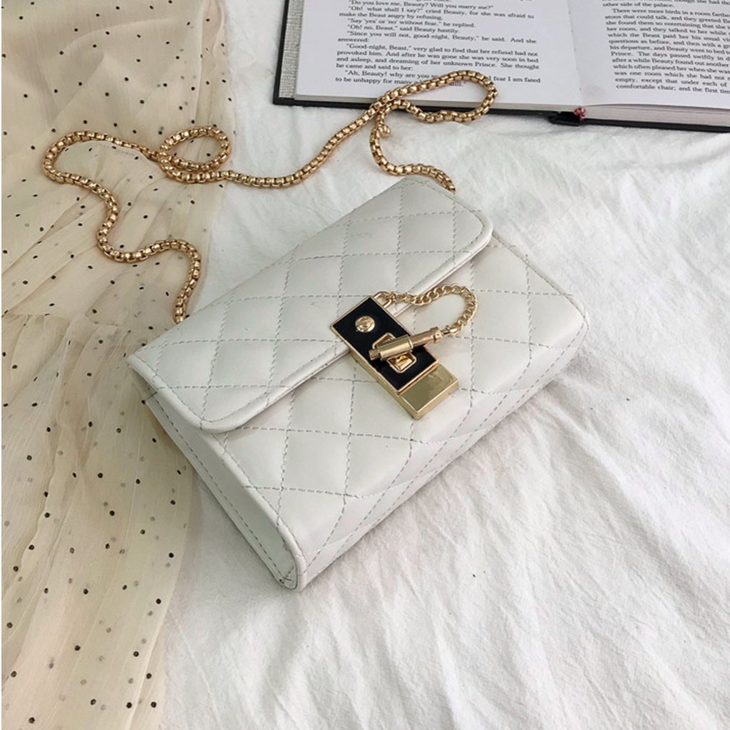 Túi Xách JADENTX06 Túi Đeo Chéo Nữ Thêu Caro, Da Mềm, Chốt Khóa Cách Điệu Sản Phẩm Chính Hãng JADEN STORE (5 Màu) | BigBuy360 - bigbuy360.vn