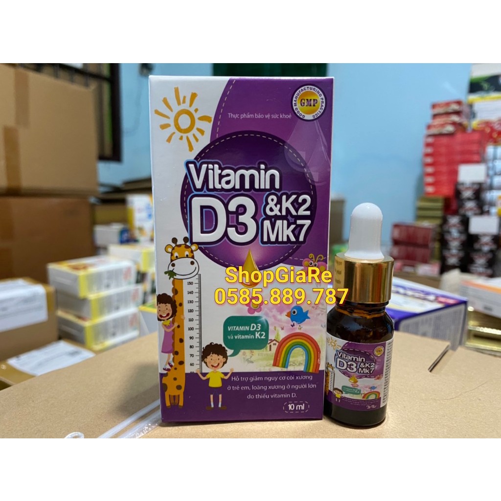 Vitamin D3 &amp; K2 Mk7 giúp hấp thụ canxi hiệu quả, giúp xương và răng chắc khỏe