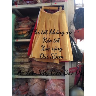 Chân váy mặc áo dài cách tân