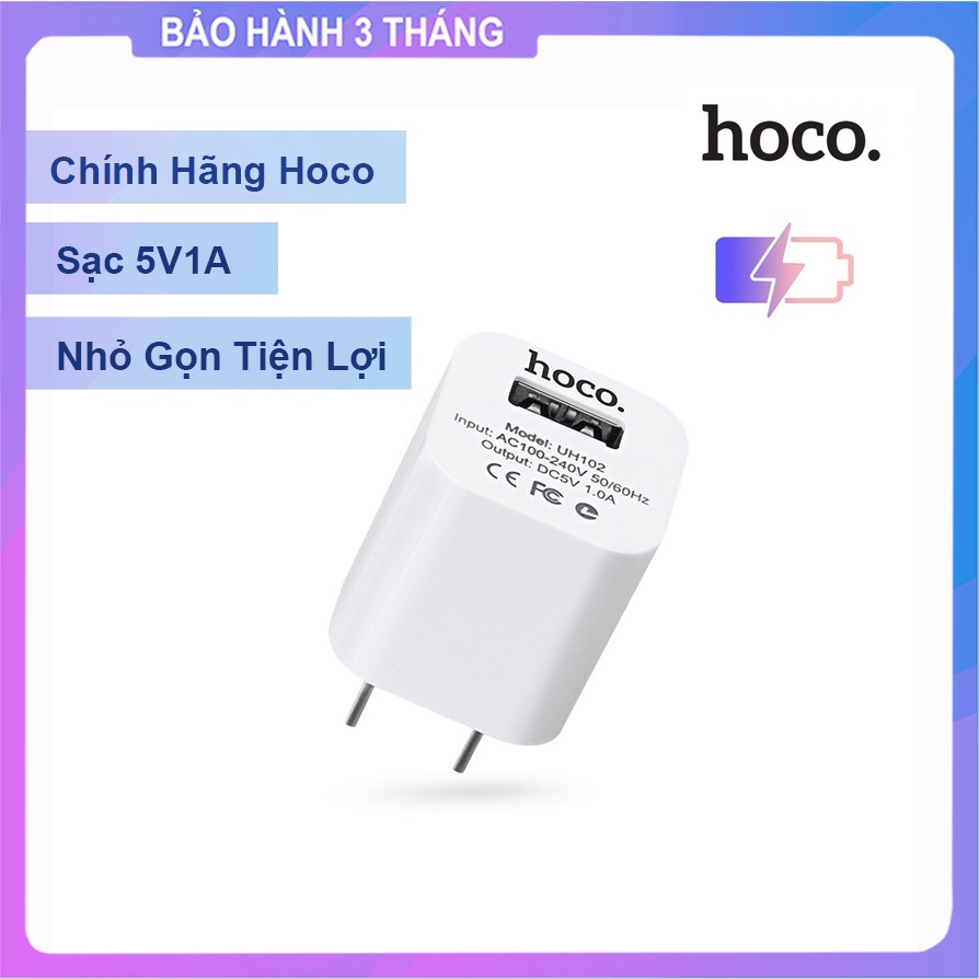 Củ Sạc UH102 Chính Hãng | Cốc Sạc Mini Hỗ Trợ Sạc Nhanh Cho Điện Thoại Phụ Kiện Tai Nghe Bluetooth Cáp Sạc Pin Dự Phòng