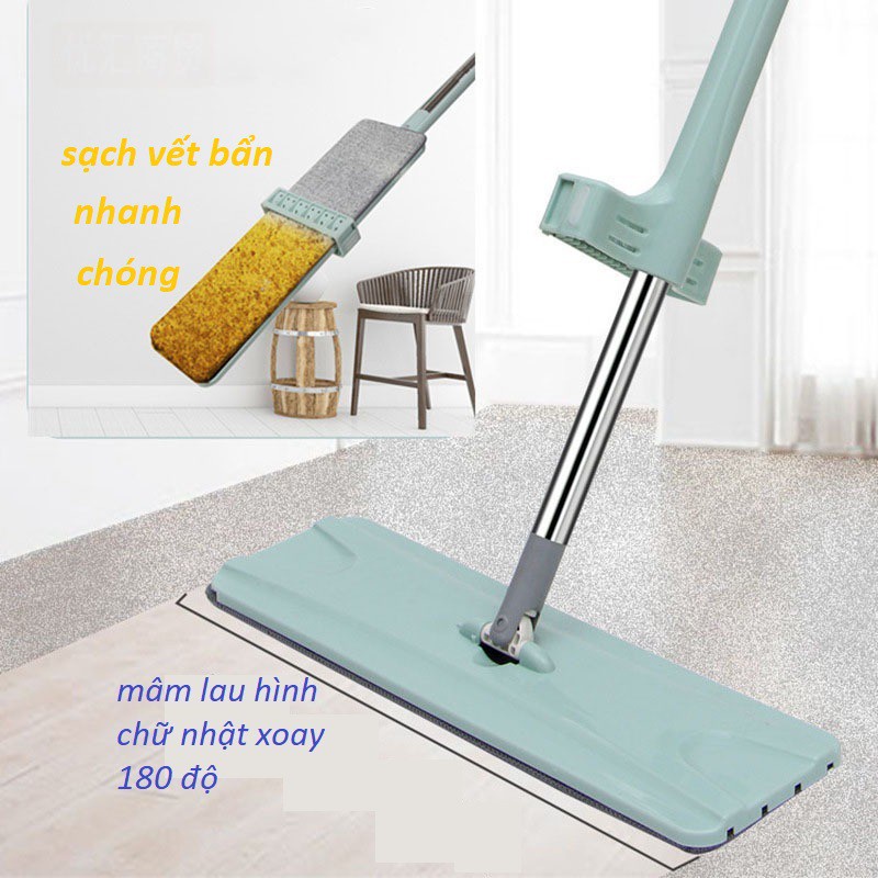 Cây Lau Nhà - Chổi Lau Nhà Tự Vắt Xoay 360 Độ