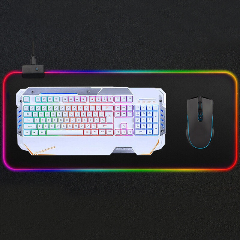 Lót chuột LED RGB, Pad chuột cỡ lớn LED RGB Gaming cao cấp