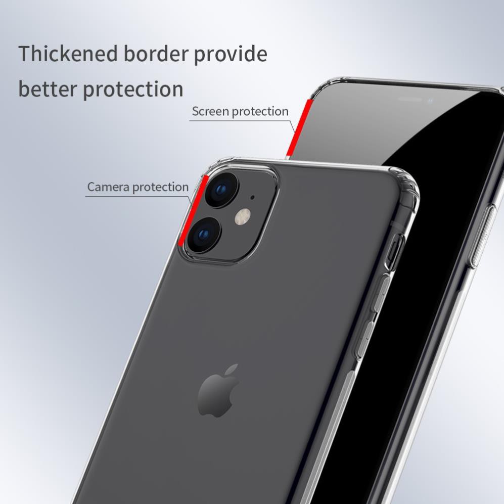 Ốp lưng dẻo cho iPhone 11 (6.1 inch) hiệu Nillkin mỏng 0.6mm, chống trầy xước - Hàng chính hãng