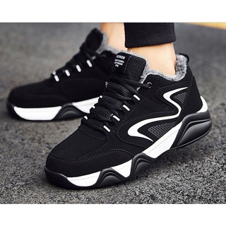 Giày nam sneaker cao cấp Lót bông ấm bên trong Hot thu đông 2018– tăng chiều cao.