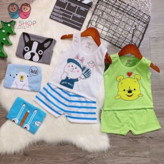 Combo 25. bộ ba lo dui cotton cho bé