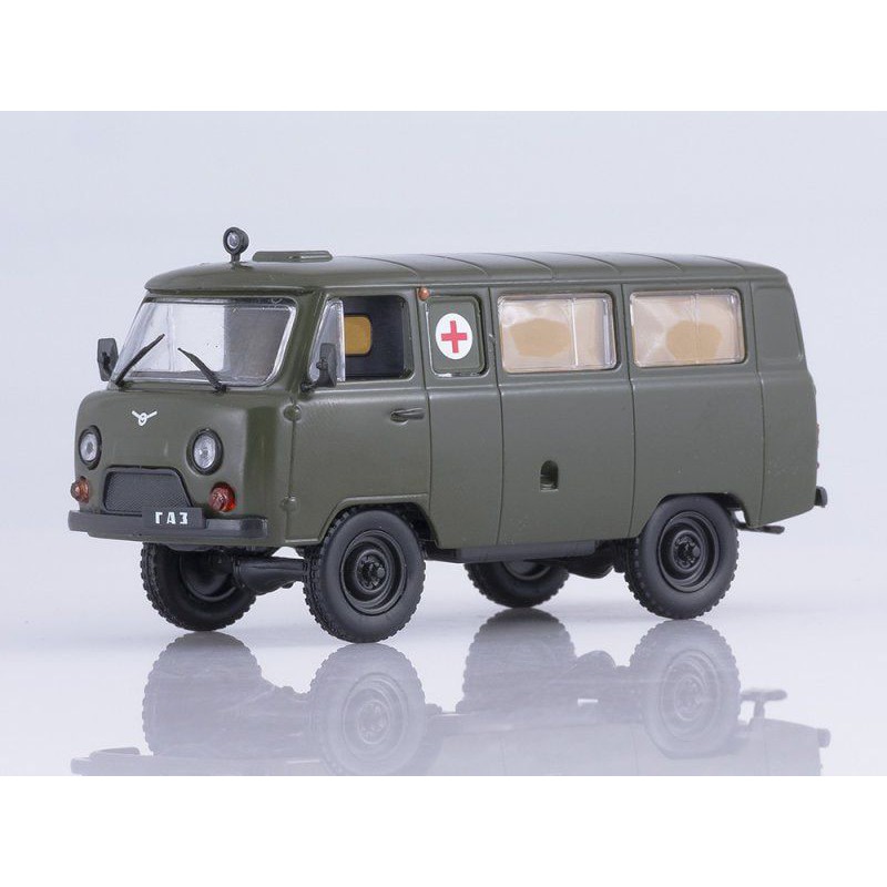 Xe mô hình. Uaz 452A cứu thương tỷ lệ 1:43