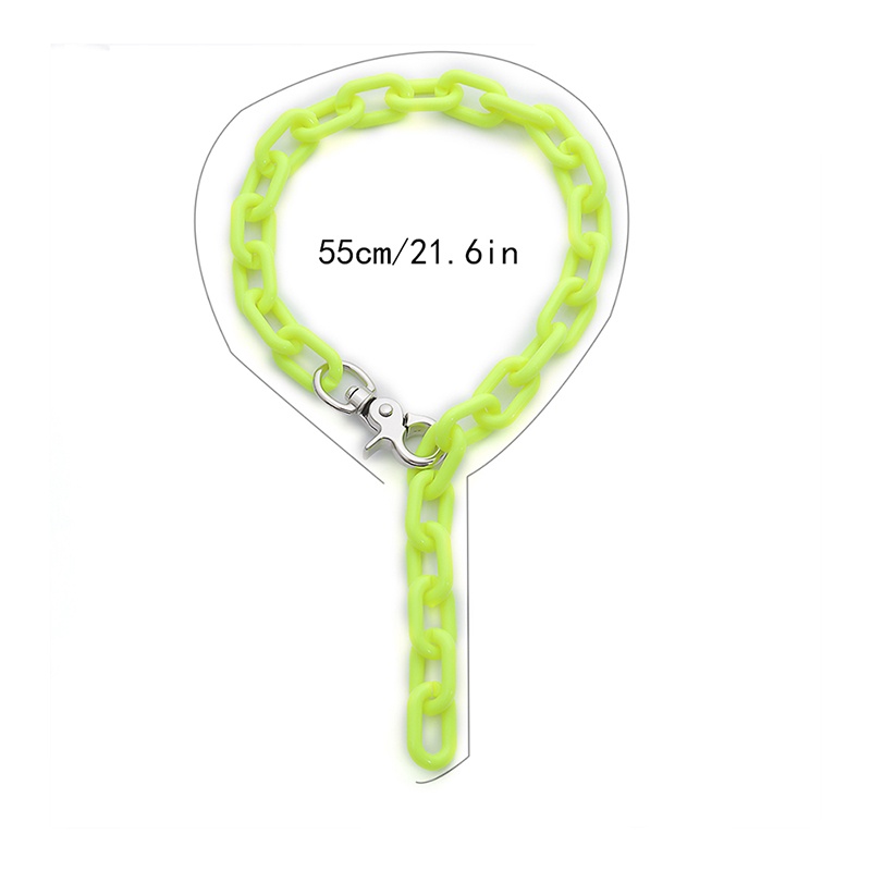 Vòng cổ dạng chuỗi dây xích chất liệu acrylic phong cách punk rock thời trang cá tính cho nữ