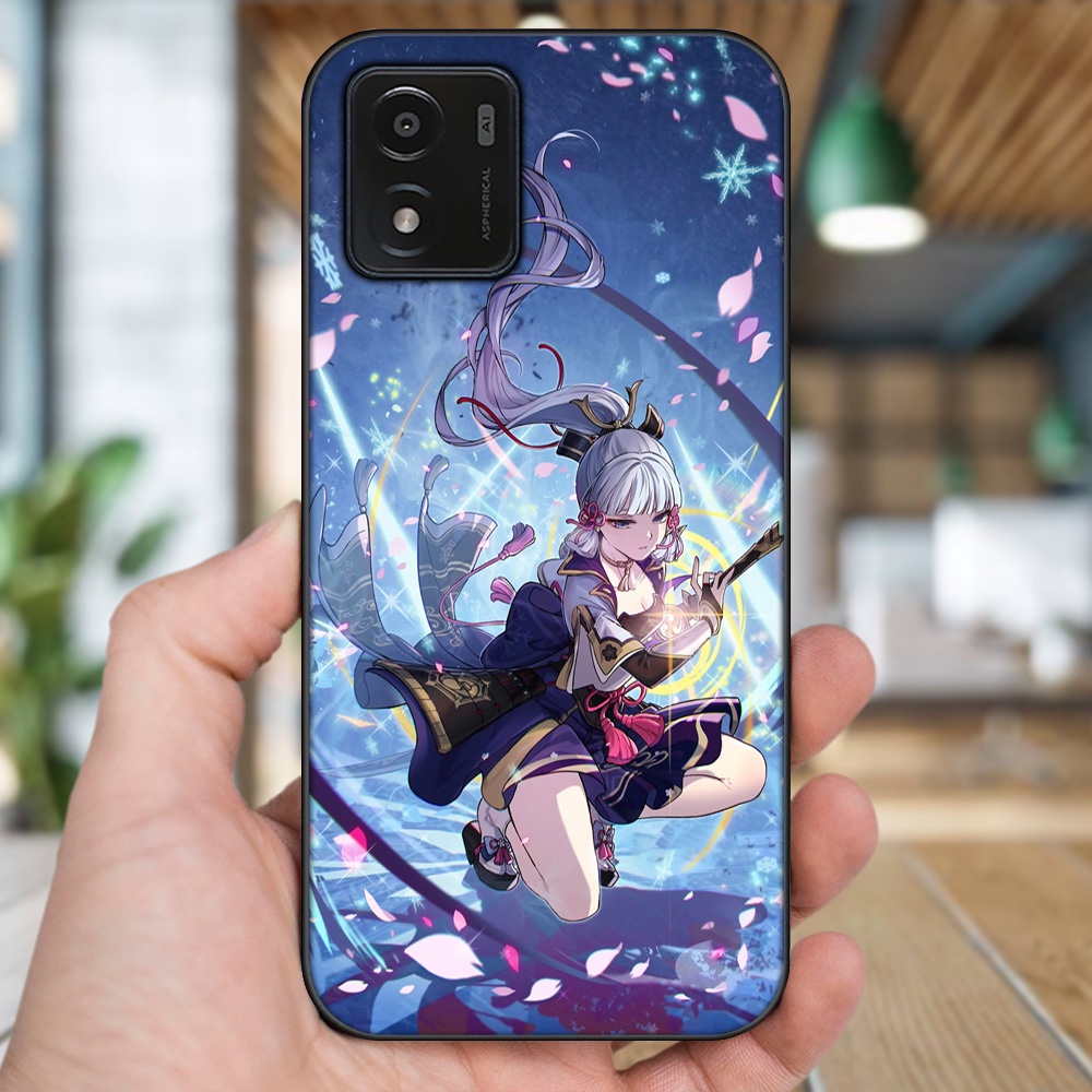 Ốp lưng Vivo Y01 viền đen in hình Ayaka Genshin Impact