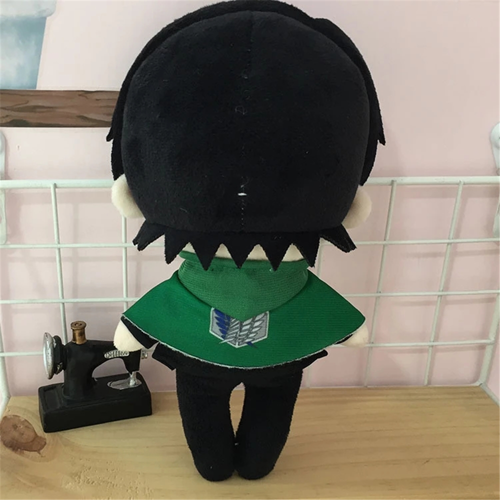 DOREEN Kids Gift Attack on Titan Plush Doll Special Levi Ackerman Anime Attack on Titan Cute Anime Dolls Stuffed Pillow Plushed Doll 20cm Action Figures