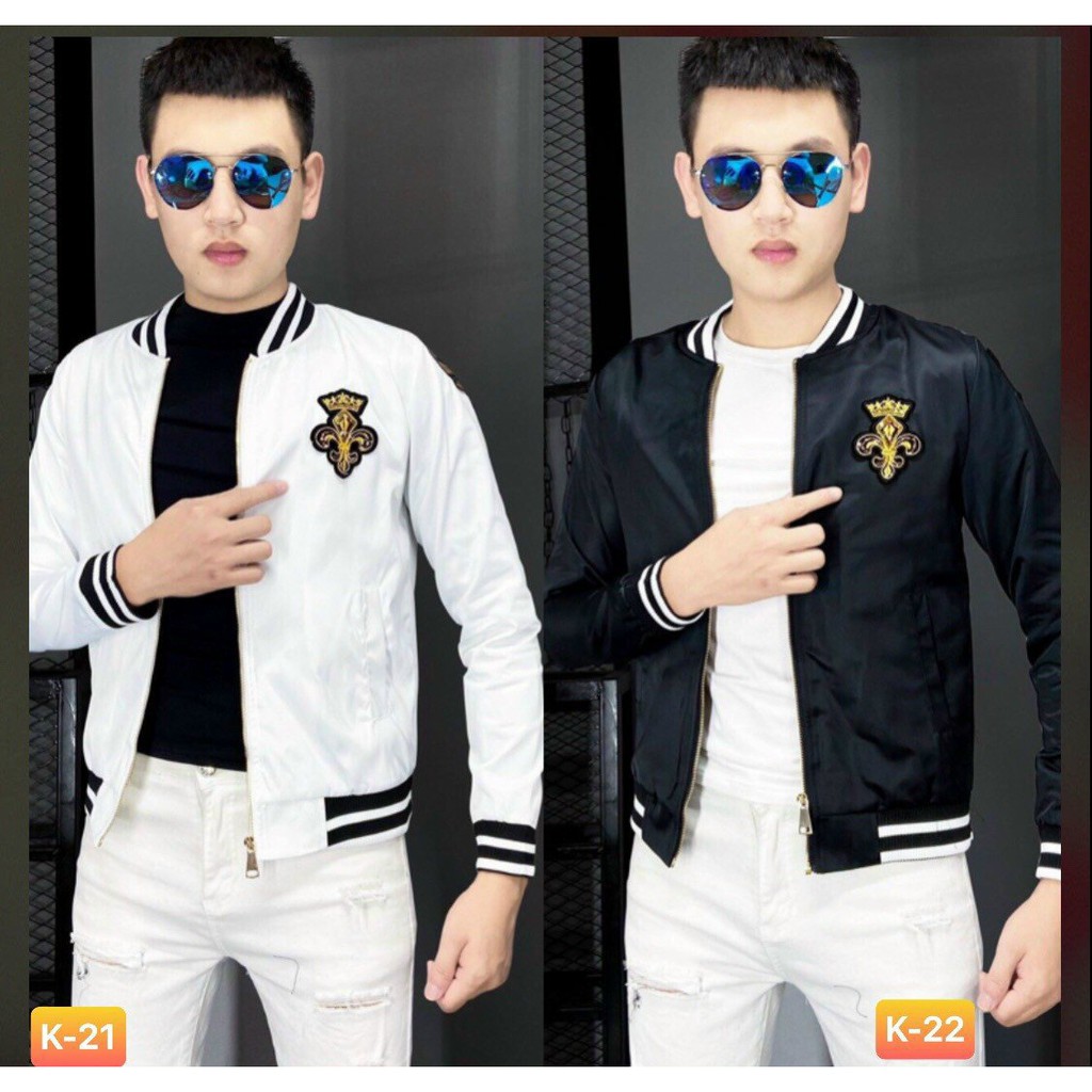 Áo khoác dù trắng AD 3 sọc tay Cao cấp TCS
