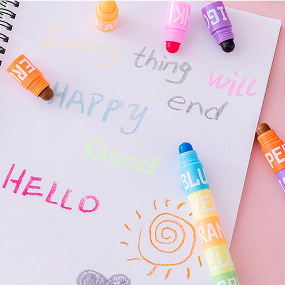 AUGUSTINA Bút Đánh Dấu Màu Thạch Graffiti Sáng Tạo Cho Học Sinh