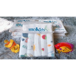 Khăn xô sữa hbq kids 6 lớp- set 5