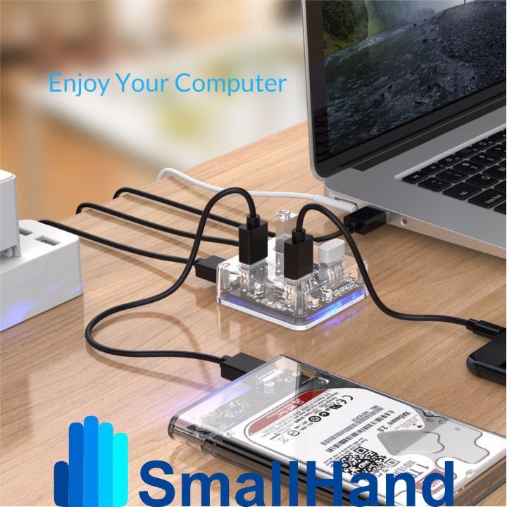 Bộ chia 4 cổng USB 3.0 – Hub Orico MH4U-U3 – Trong suốt – Chính Hãng – Bảo hành 12 tháng – USB3.0 Four – Port Hub