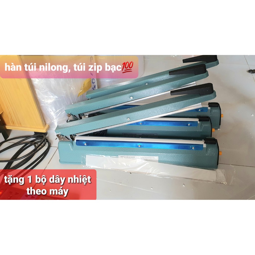 MÁY CẮT HÀN MIỆNG TÚI 40CM VỎ SẮT- máy cắt màng co 40cm vỏ sắt- tặng dây hàn khi mua máy- hàn được túi zip- VỎ SẮT BỀN