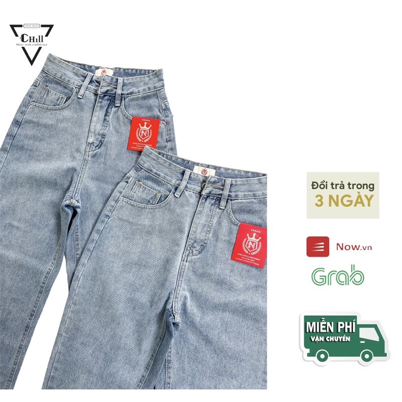 HÀNG CAO CẤP -Quần Jeans Baggy boy friend nữ cá tính STYLE JEANS N2-64 màu xanh đậm dễ mix áo.