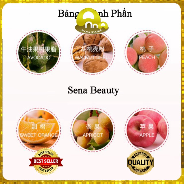 [100% SÁNG MỊN DA] Kem Tẩy Da Chết Peach Clear Body Scrub 200ML, Trị Mụn, Dưỡng Ẩm, Làm Đẹp Da Cam Kết Chất Lượng -Anna | BigBuy360 - bigbuy360.vn