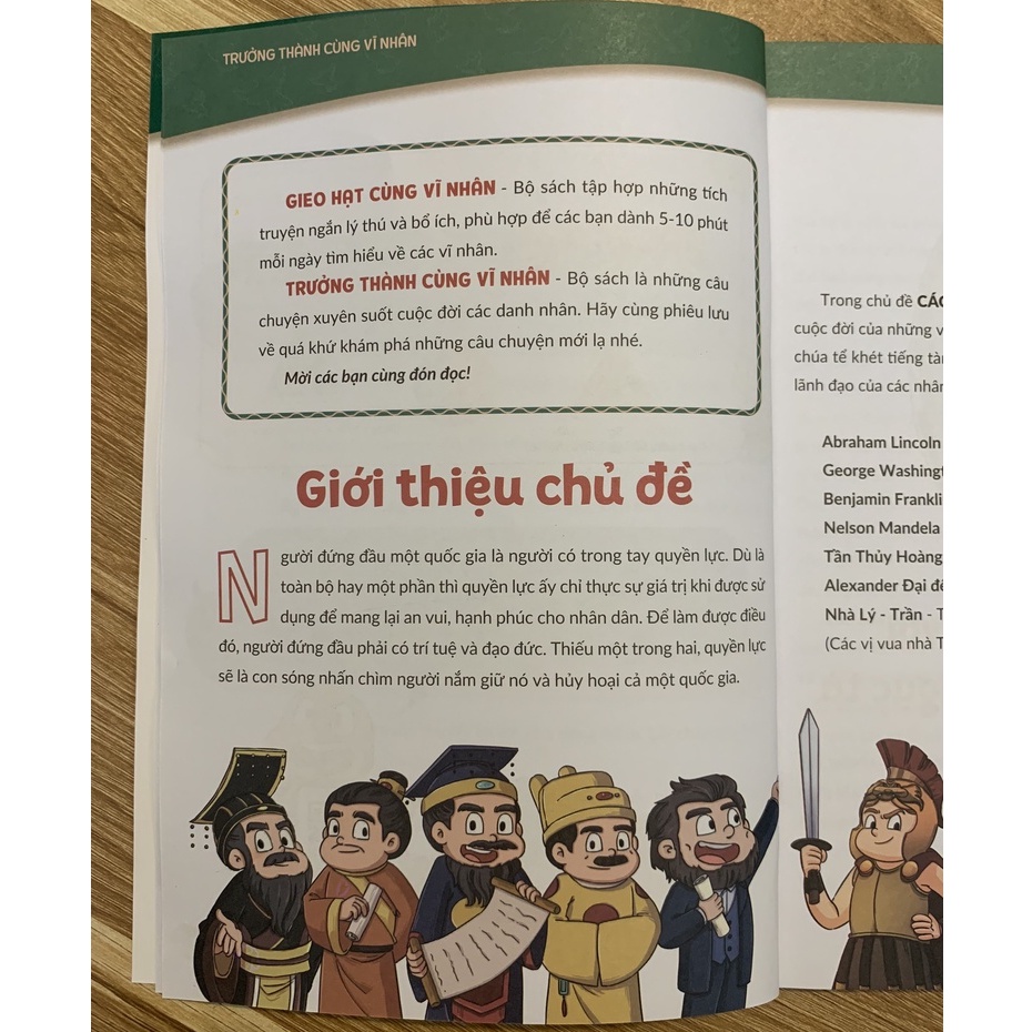 Sách - Trưởng thành cùng vĩ nhân