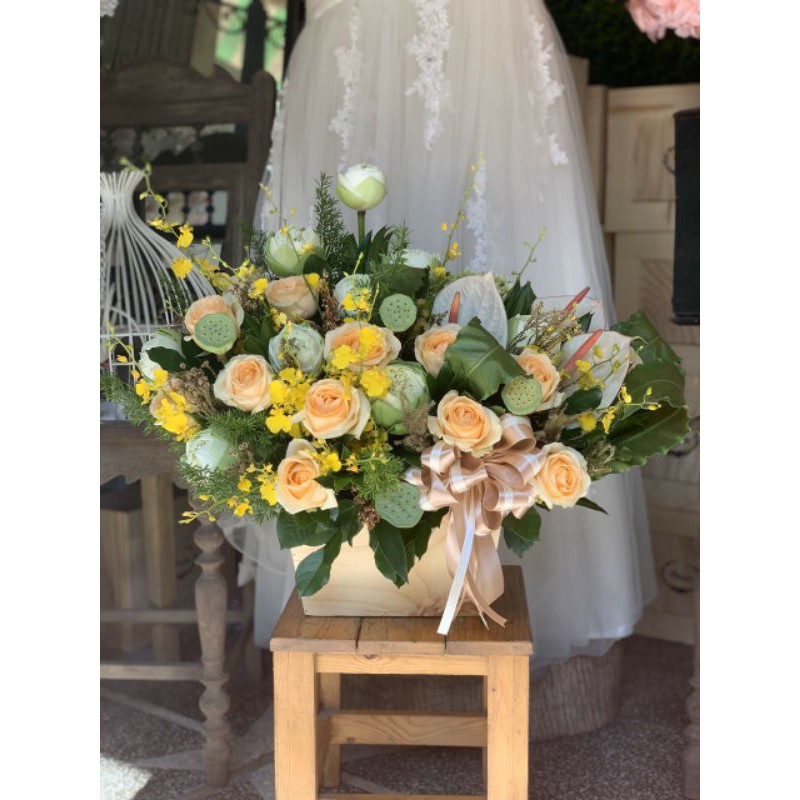 Hoa lẵng tươi sự kiện khai trương sinh nhật