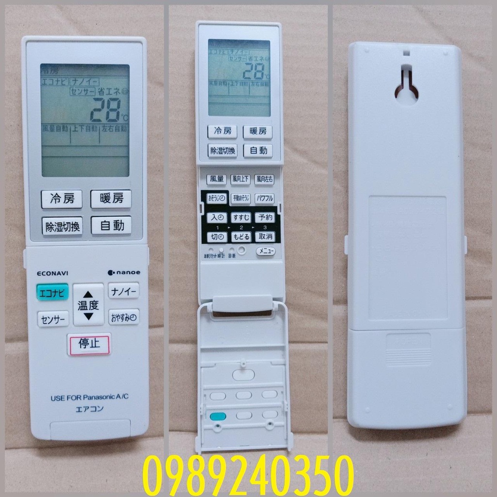 Remote Điều Khiển Điều Hòa Máy Lạnh Panasonic Nội địa Nhật Bản