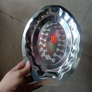 DĨA INOX HỘT XOÀI, LOẠI SÂU,KT 22×35