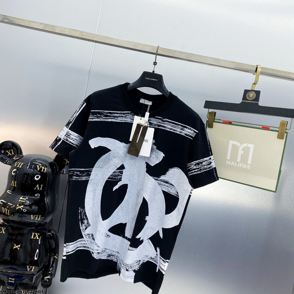 Áo Phông Nam Dio.r Họa Tiết Quét Sơn Cực Chất . Áo Thun Nam Nữ Di ô chất Cotton Mát Mịn DT STORE MENWEAR