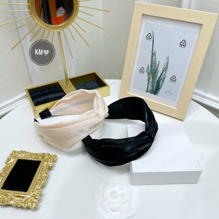 Bờm lụa cao cấp ❤️freeship❤️cài tóc lụa phong cách hàn quốc,2 màu đen và be cực xinh và sang chảnh