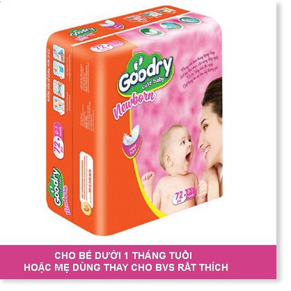  Miếng lót cho bé sơ sinh Goodry : 72 miếng/bịch