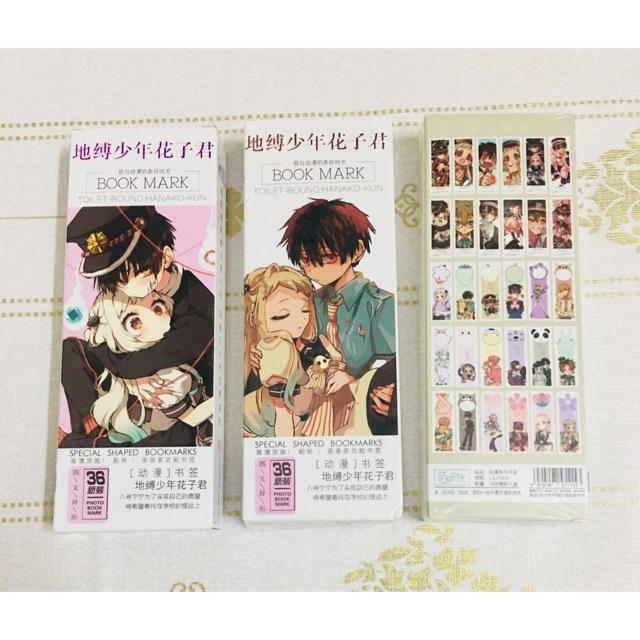 Bộ 36 ảnh bookmark jibaku shounen hanako-kun , đáng dấu trang hanako -kun