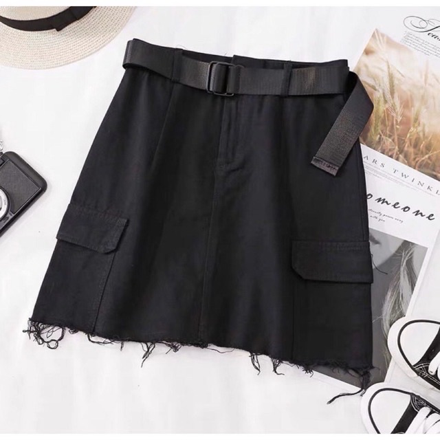 CHÂN VÁY KAKI ULZZANG KÈM BELT CÁ TÍNH | BigBuy360 - bigbuy360.vn