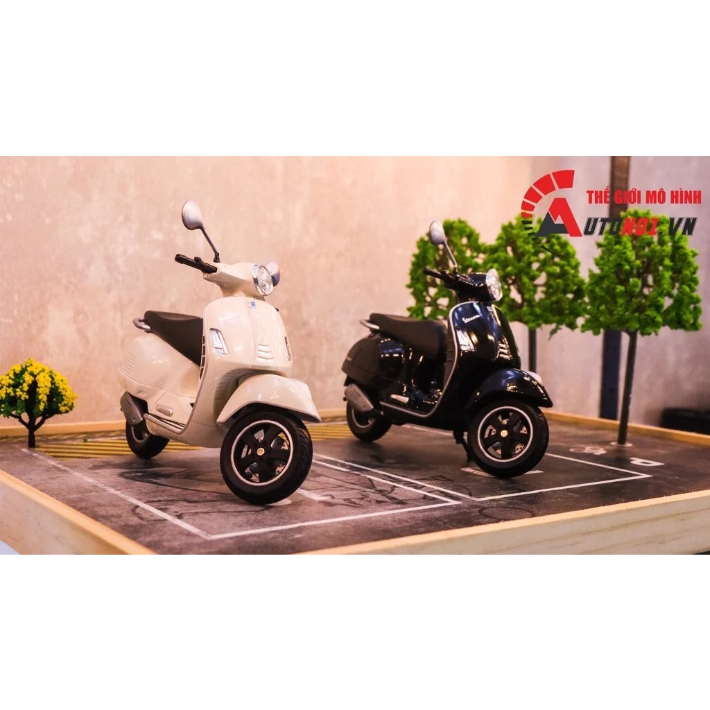 Mô hình xe Vespa GTS super 2020 1:12 Welly 7995