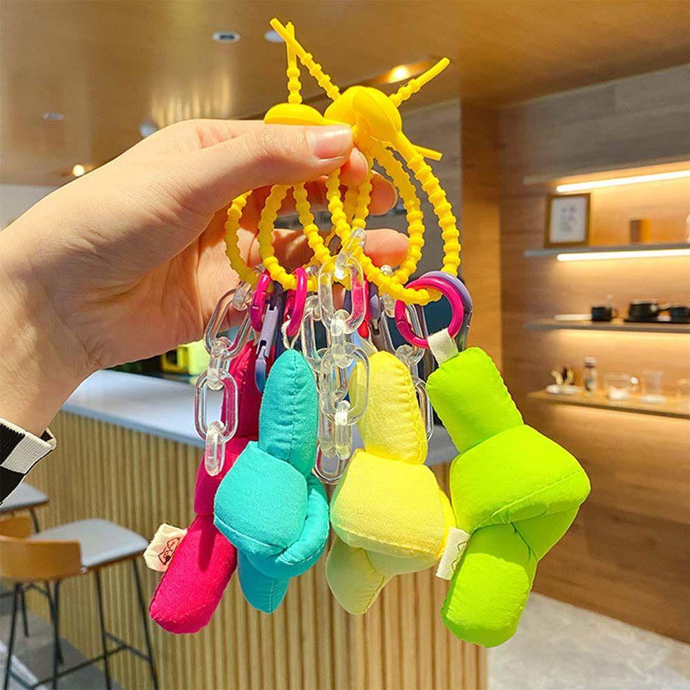 Móc Khóa Thắt Nút AUGUSTINA Dễ Thương Chất Lượng Cao Màu Kẹo Thủ Công Cho Nữ