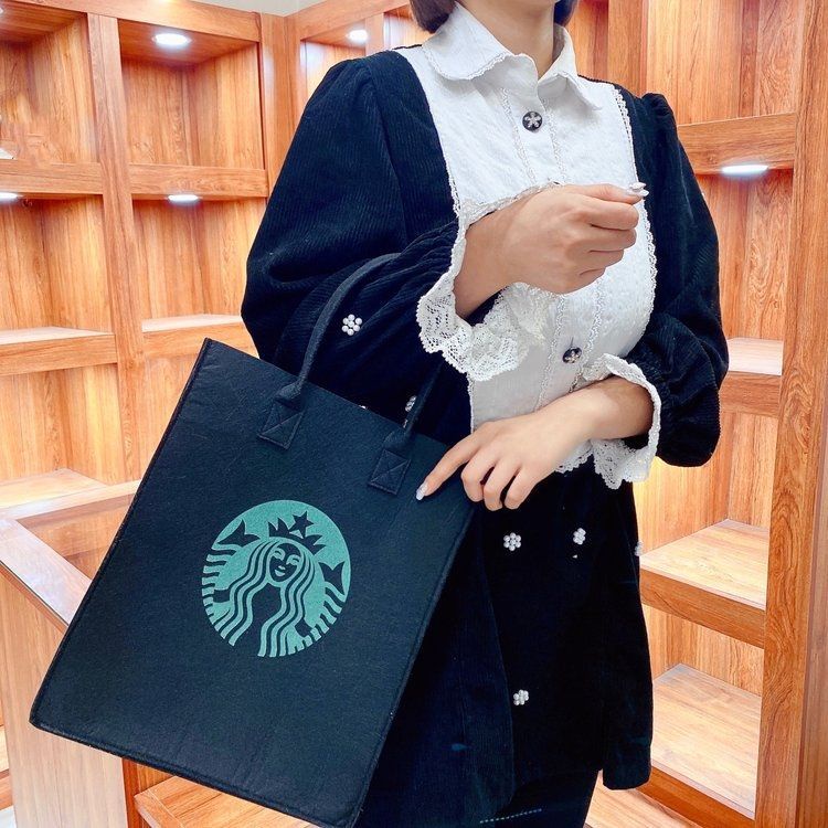 Túi Tote Vải Nỉ Thân Thiện Với Môi Trường Phong Cách Mới túi mua sắm siêu thị