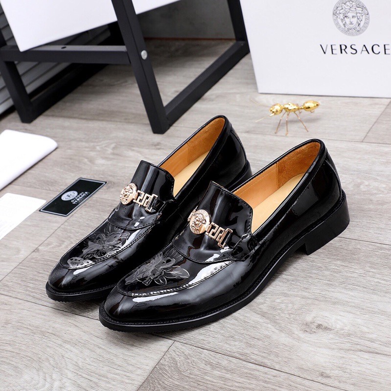 giầy âu nam sang chảnh bắt mắt da thật versace