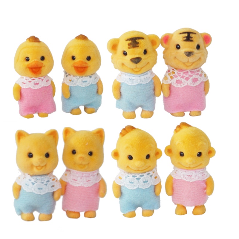 Bộ Đồ Chơi Nhà Búp Bê Gồm 17 Món Cho Bé