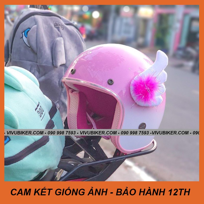 Cánh thiên thần Cupid gắn nón bảo hiểm 3/4 - Cánh FungFing Thái Lan - Phụ kiện Fung Fing